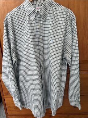 Brooks Brothers Non-Iron Button-Down Checked Dress Shirt - non smoking/ no pets